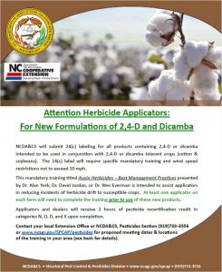 flyer for herbicide applicators